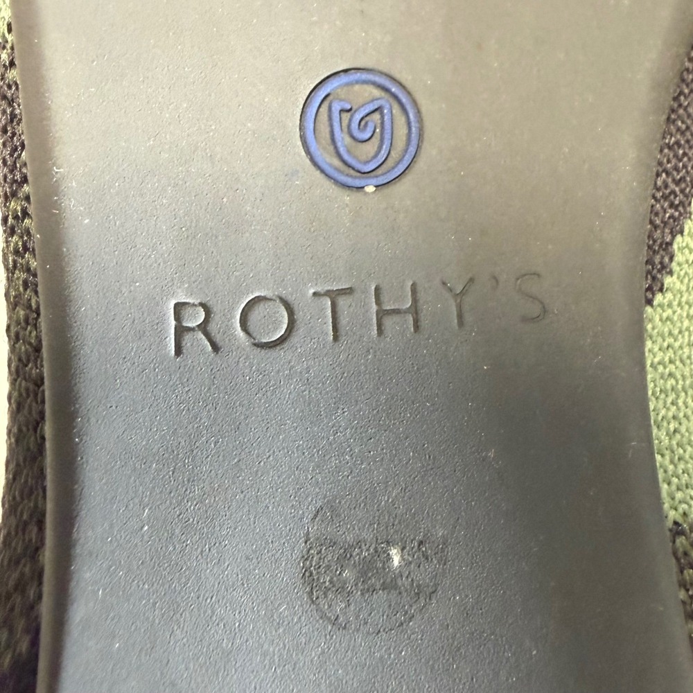Rothys Womens Size W8 The Point Camo Green‎ Shoes Camouflage Pointed Toe Flats - Picture 9 of 10